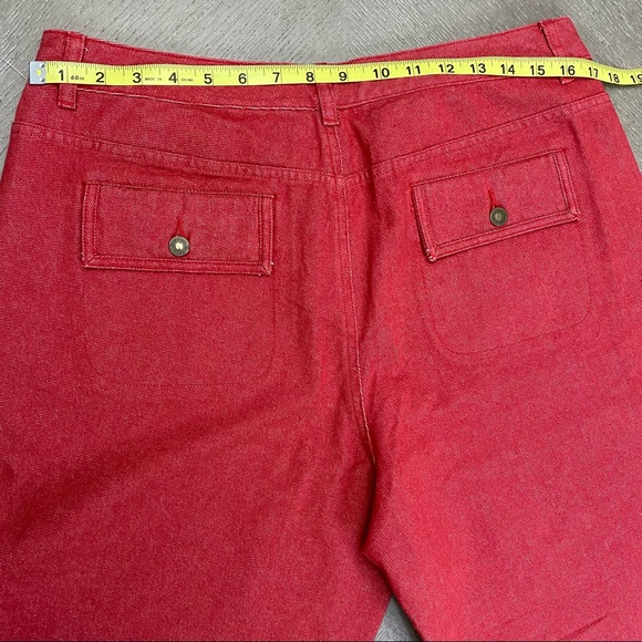 NWT Liz Claiborne Red Capri Cotton Jeans Women’s Size 14 - Picture 6 of 14